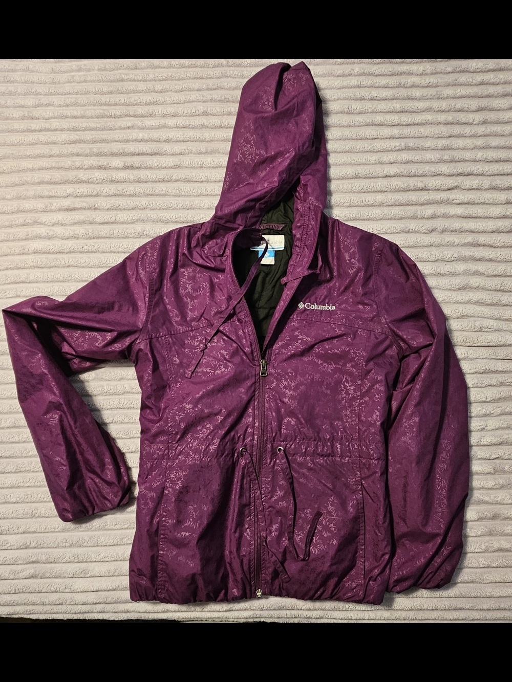 Columbia Deep Purple Hooded Lightweight Jacket